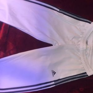 brand new all white adidas tracksuit pants